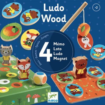 Ludo Wood – súprava 4 hier (v lese)