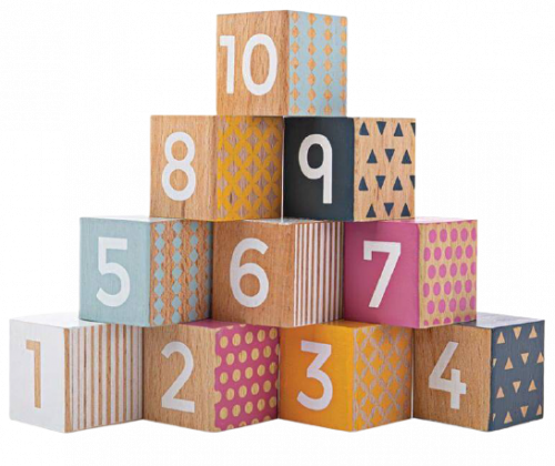 Bigjigs Toys Didaktické kocky čísla