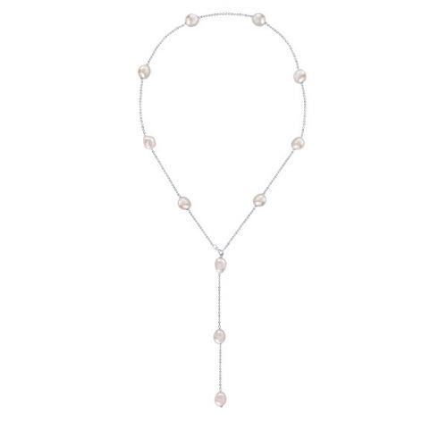JwL Luxury Pearls Variabilný strieborný náhrdelník s pravými barokovými perlami JL0708