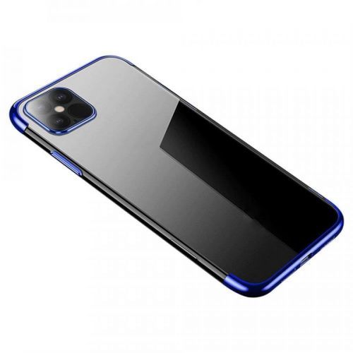 Puzdro Clear Color s farebným lemom pre Xiaomi Mi 10T/Mi 10T Pro  - Modrá KP10793