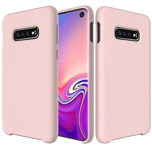 Puzdro Silicone case pre Samsung Galaxy S10  - Ružová KP10987
