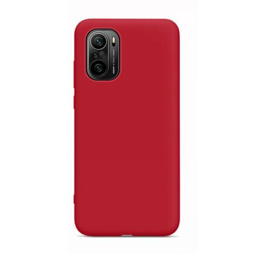 Puzdro Silicone case pre Xiaomi Poco F3/Redmi K40/Redmi K40 Pro/Redmi K40 Pro+  - Červená KP10990