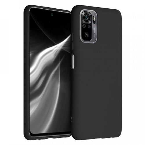 Puzdro Silicone case pre Xiaomi Redmi Note 10/Redmi Note 10S  - Čierna KP10996