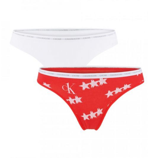 Calvin Klein - 2PACK CK ONE red star print tangá - limitovaná edícia
