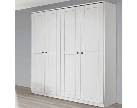Šatníková skriňa Rosenheim, 181 cm, biela%