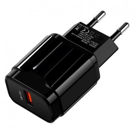 MG Travel Charger sieťová nabíjačka QC 1A, čierna (WWC-B02)