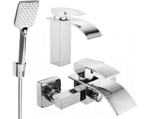 MEXEN/S - Aries R62 Set umývadlovej a vaňovej batérie s príslušenstvom, chróm 744803R62-00