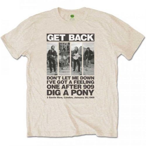 The Beatles - Tričko Rooftop Panels - Muž, Unisex, Natural, S