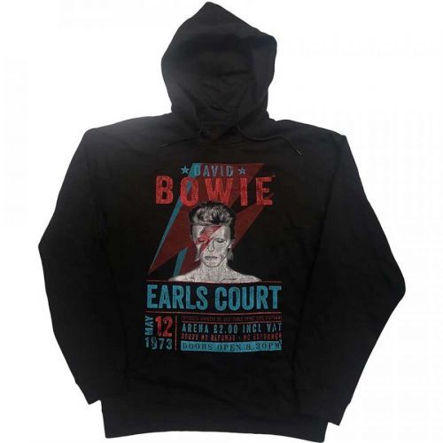 David Bowie - Mikina Earls Court '73 - Unisex, Čierna, XXL