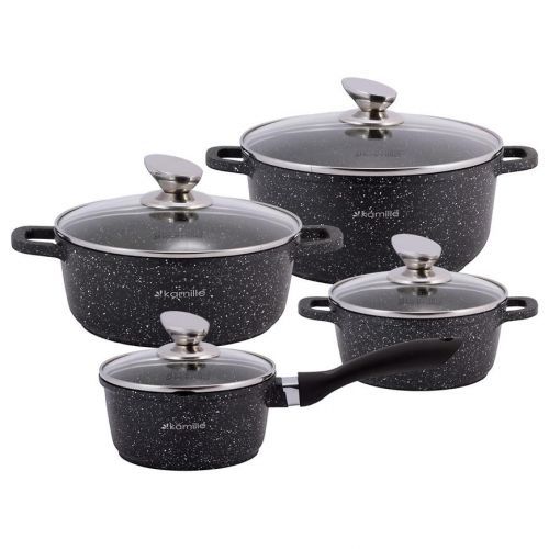 Sada hrncov mramorových 8 ks