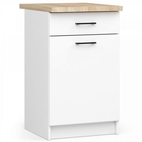 Kuchyňská skříňka Olivie S 50 cm 1D 1S bílá