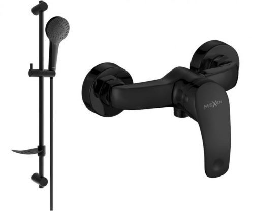 MEXEN/S - Fabia DF05 Sprchová batéria s príslušenstvom, čierna 74654DF05-70