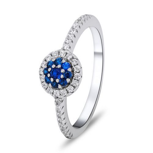 Brilio Silver Nádherný strieborný prsteň so zirkónmi RI030W 50 mm