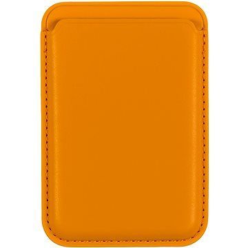 AlzaGuard Magnetic Leather Card Wallet žlutá