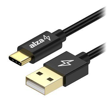 AlzaPower AluCore Charge 2.0 USB-C 0,5 m Black