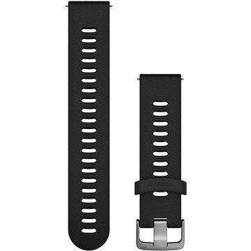 Garmin Quick Release 20 silikónový čierny (strieborná pracka)