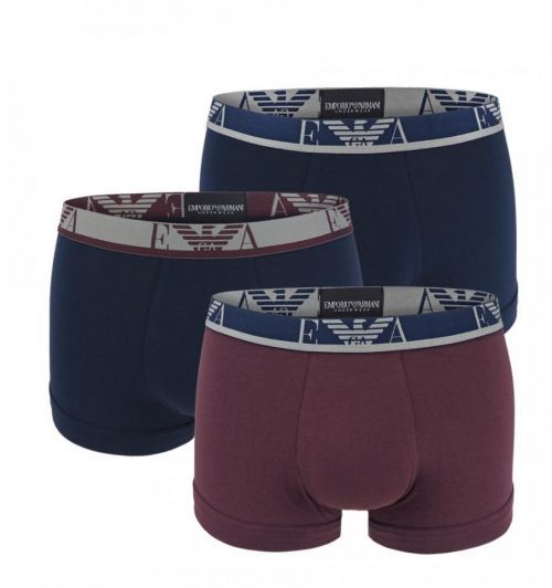 EMPORIO ARMANI - 3PACK stretch cotton fashion caffe monogram logo boxerky - limited edition