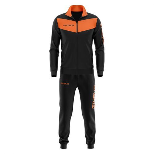 TUTA VISA FLUO čierna-svietivá oranžová 4XL
