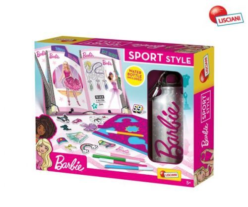 Lisciani Barbie Sport návrhársky set s fľašou