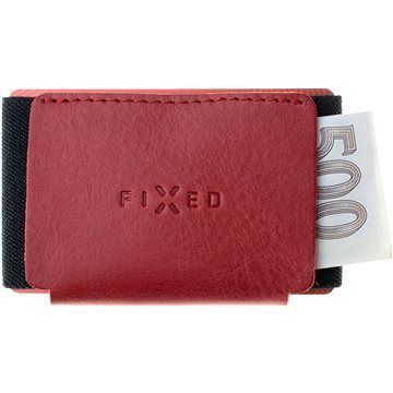 FIXED Tiny Wallet z pravej hovädzej kože červená