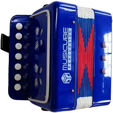 Akordeón 14-tónový modrý