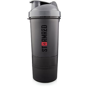 Šejker so zásobníkom čierny, 500 ml