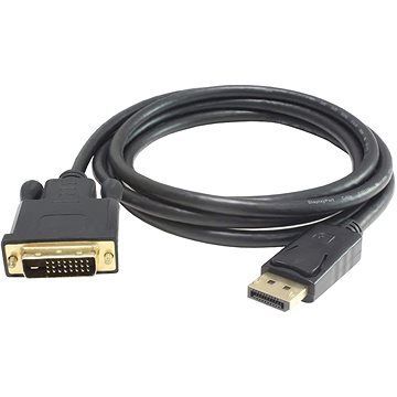 PremiumCord DisplayPort - DVI-D prepojovací, tienený, 1m