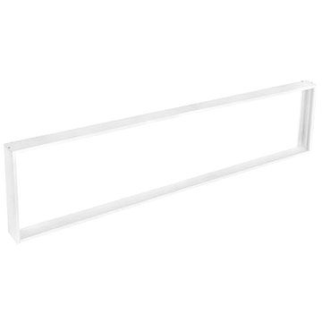 Solight hliníkový biely rám na inštaláciu 295 × 1195 mm LED panelov na stropy a steny, výška 68 mm