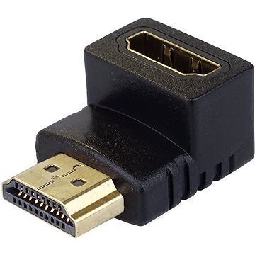 PremiumCord HDMI M --> HDMI F, podpora 1080p HDTV - zahnutá