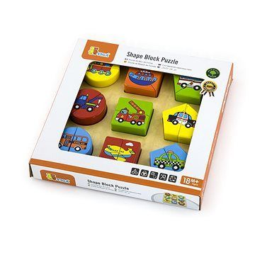Drevené puzzle vkladačka – doprava