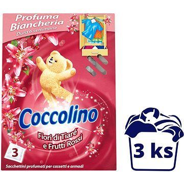 COCCOLINO Frutti Rossi vôňa do skrine 3 ks