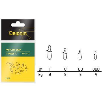 Delphin Fastlock Snap C-01 Veľkosť 1 9 kg 10 ks