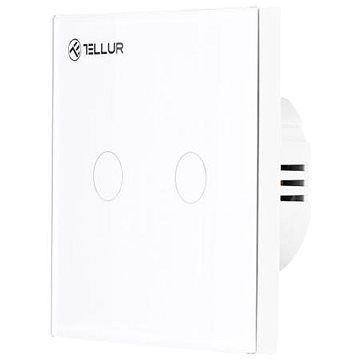 Tellur WiFi Smart Spínač, 2 porty, 1800 W, 10 A., biely