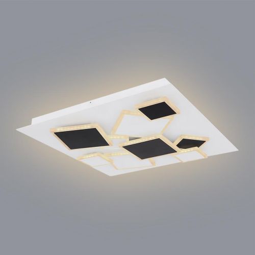 Stropné svietidlo LED 48290-50 CCT 3000-6000K biele/čierne 50x50