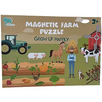 Magnetické puzzle knižka – farma