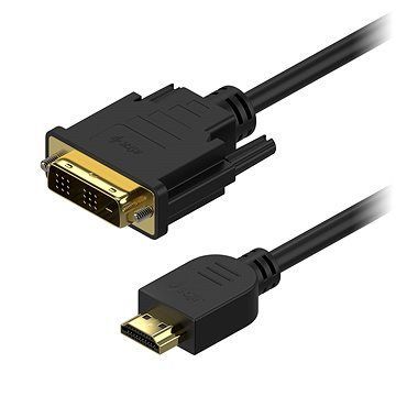 AlzaPower DVI-D na HDMI Single Link prepojovací 2 m