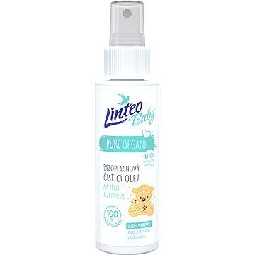 LINTEO BABY Detský čistiaci olej na telo a zadoček 100 ml