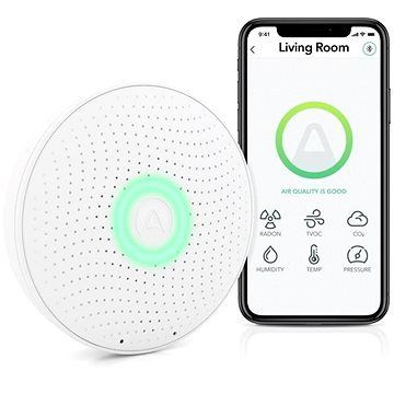 AirThings Wave plus – senzor kvality ovzdušia, radónu, vlhkosti, teploty, VOC, CO2 a tlaku