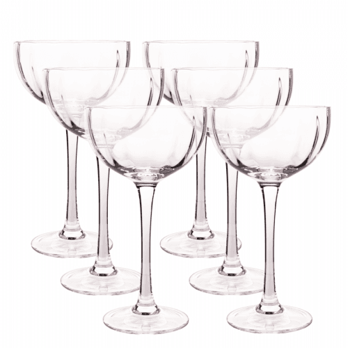 Sklenice na zmrzlinu, set 6 ks, 180 ml, čirá, GRANITY TYP 3