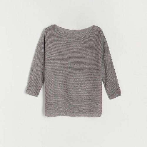 Reserved - Ladies` sweater - Šedá
