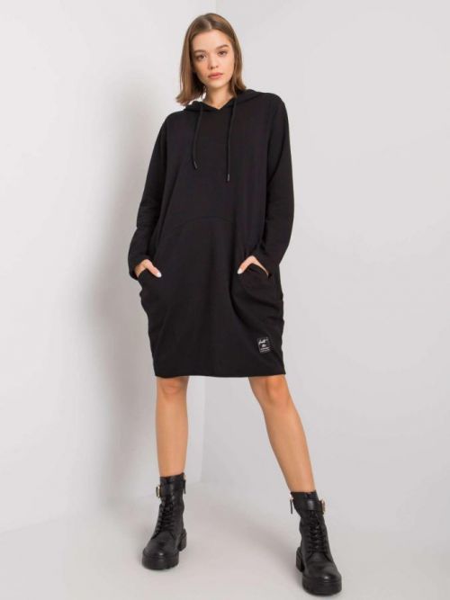 Čierne teplákové šaty S / M