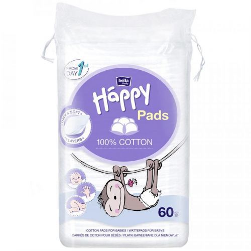 HAPPY Bavlnené tampóny 60 ks