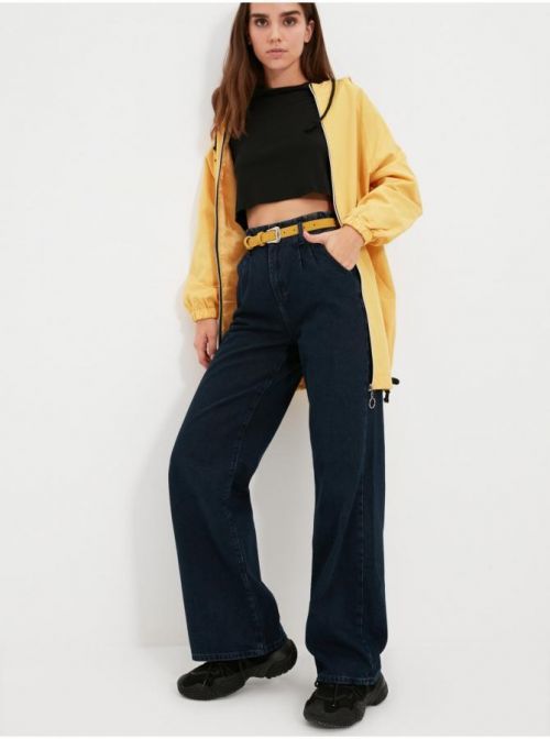 Flared, Bootcut pre ženy Trendyol - tmavomodrá