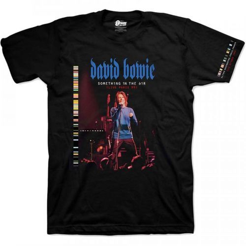 David Bowie - Tričko Live In Paris - Unisex, Čierna, XL