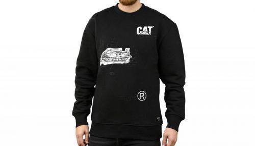 Caterpillar Fashion Roundneck Hoodie čierne 2910527-BLK