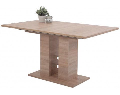 Rozkladací jedálenský stôl Helena 140x90 cm, dub sonoma%