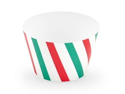 PartyDeco Vianočné košíčky na muffiny - Merry X-Mas 6 ks