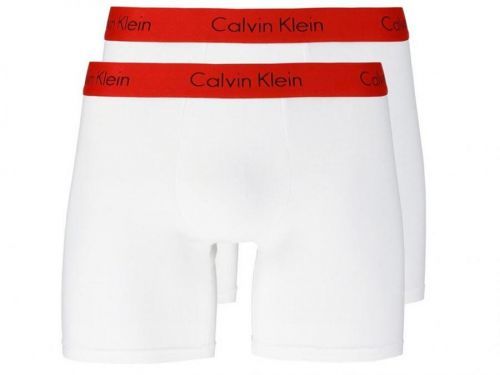 Pánske boxerky NB1464A-RGQ - Calvin Klein Biela a červená S