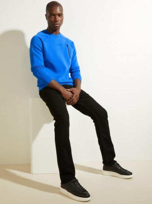 Pánska mikina U1YA22FL03P - G7K7 - Svetlá modrá - Guess modrá M