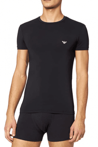 Pánske tričko 111035 1A537 - 00020 - Čierna - Emporio Armani čierna M